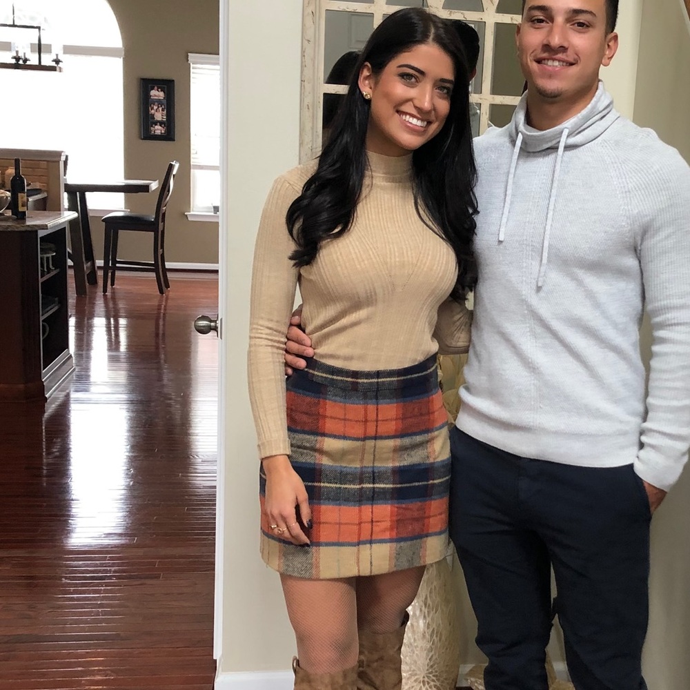 Lulus Plaid Skirt